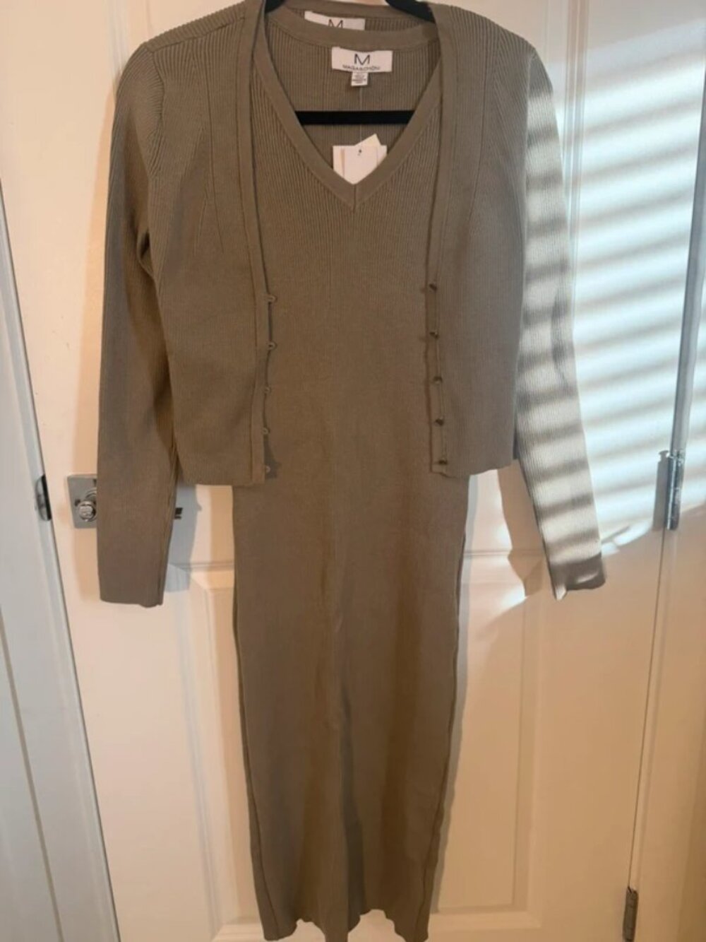 Dress with cardigan